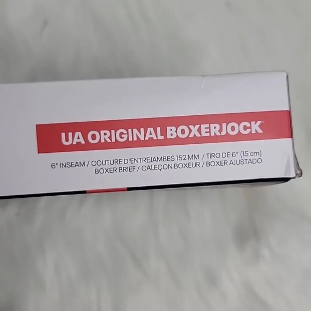 UNDER ARMOUR‎ NeW UA Original Boxerjock 2 Pk. 6 Inch Black Red Boxer Brief 3XL